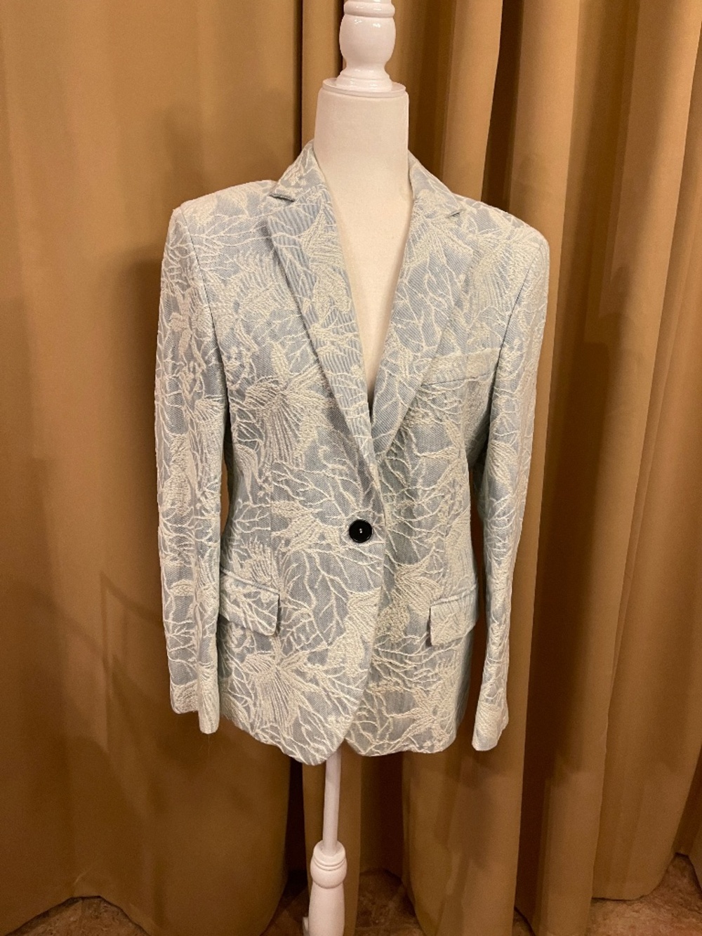 NEW! MSGM Milano Jacquard Floral Blazer, Jacket Size Small (38) Retail: $885